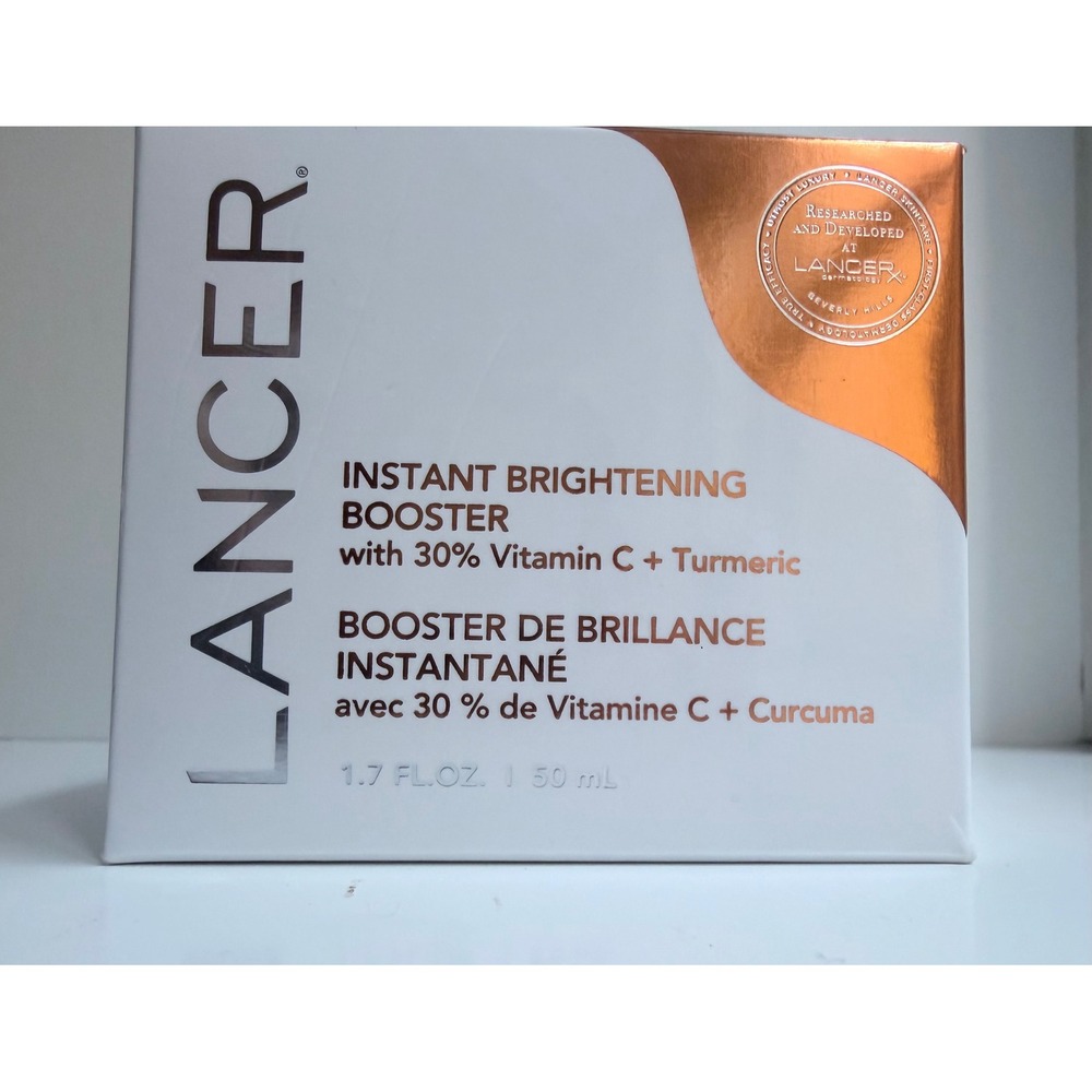 Lancer Instant Brightening Booster 30% Vitamin C + Turmeric 1.7oz 50ml NIB